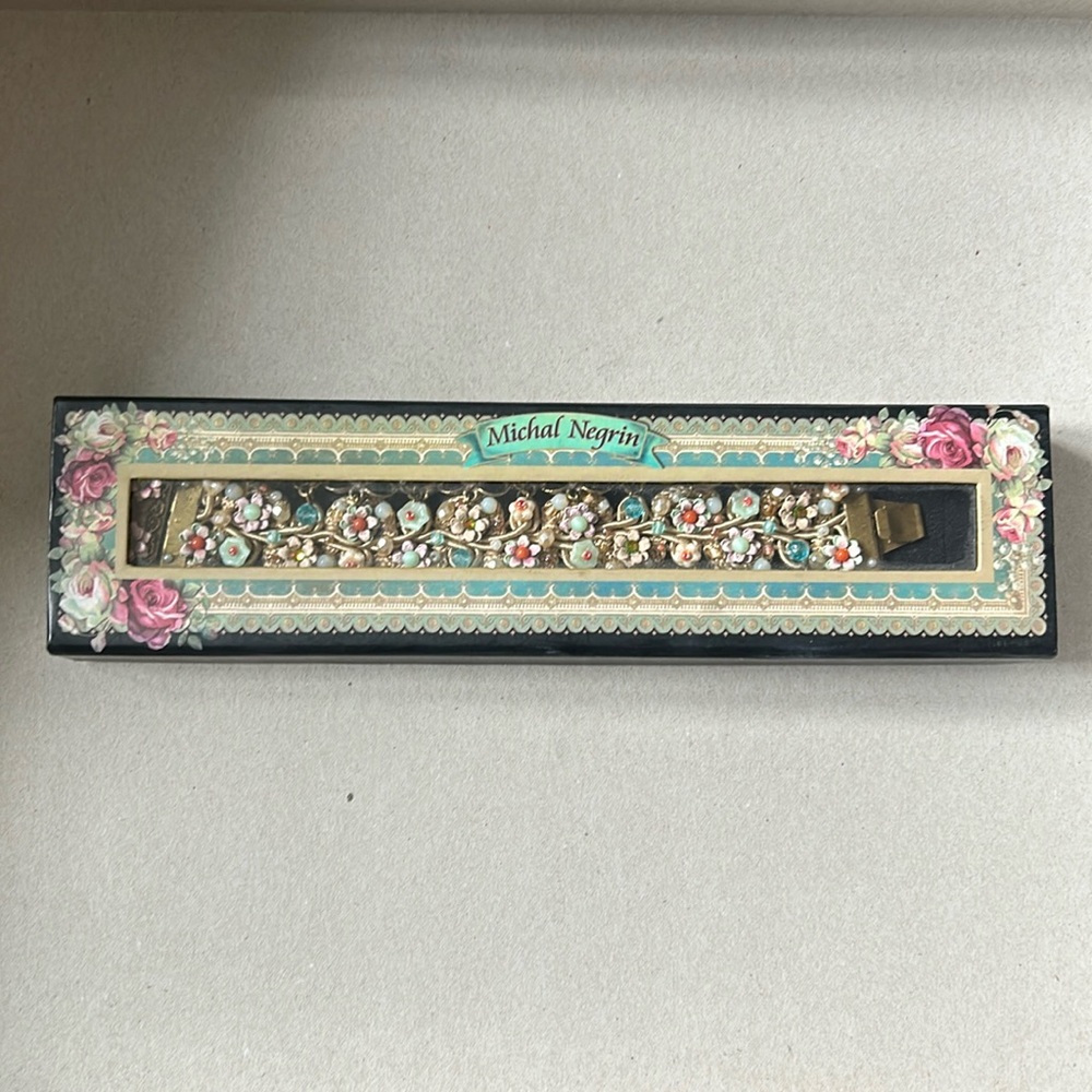 Vintage original Michal Negrin flower bracelet - Picture 2 of 8